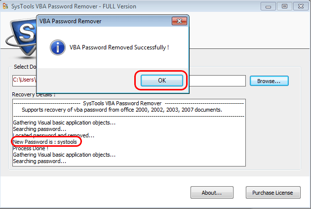 VBA Password Recovery Software